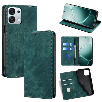 RFID Anti-theft Brush Magnetic Leather Phone Case, For OPPO Find X9 5G, For OPPO F31 5G, For OPPO Find X9 Pro 5G, For OPPO K13 Turbo Pro 5G
