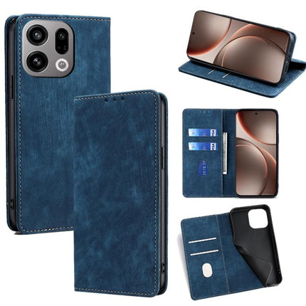 RFID Anti-theft Brush Magnetic Leather Phone Case, For OPPO Find X9 5G, For OPPO F31 5G, For OPPO Find X9 Pro 5G, For OPPO K13 Turbo Pro 5G