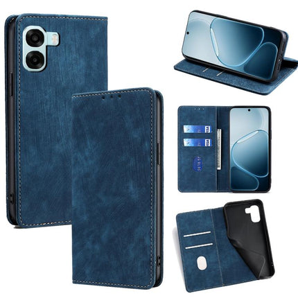 RFID Anti-theft Brush Magnetic Leather Phone Case, For OPPO A6x 4G Global, For OPPO Reno15 5G Global, For OPPO Find X9 5G, For OPPO F31 5G