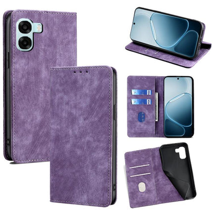 RFID Anti-theft Brush Magnetic Leather Phone Case, For OPPO A6x 4G Global, For OPPO Reno15 5G Global, For OPPO Find X9 5G, For OPPO F31 5G