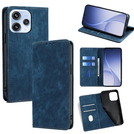 RFID Anti-theft Brush Magnetic Leather Phone Case, For OPPO A6x 4G Global, For OPPO Reno15 5G Global, For OPPO Find X9 5G, For OPPO F31 5G