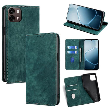 RFID Anti-theft Brush Magnetic Leather Phone Case, For OPPO A6s 4G, For OPPO Reno15 F 5G, For OPPO A6x 4G Global, For OPPO Reno15 5G Global