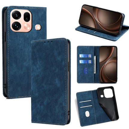 RFID Anti-theft Brush Magnetic Leather Phone Case, For OPPO Find X9s Pro 5G, For OPPO Find X9 Ultra 5G, For OPPO A6s 4G, For OPPO Reno15 F 5G
