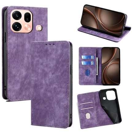 RFID Anti-theft Brush Magnetic Leather Phone Case, For OPPO Find X9s Pro 5G, For OPPO Find X9 Ultra 5G, For OPPO A6s 4G, For OPPO Reno15 F 5G