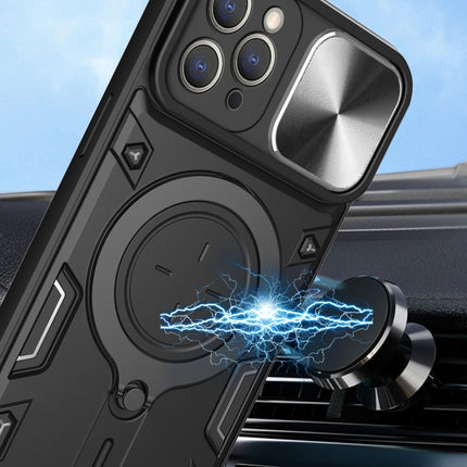 CD Texture Sliding Camshield Magnetic Holder Phone Case, For iPhone 13 Pro, For iPhone 13, For iPhone 12, For iPhone 12 Pro Max