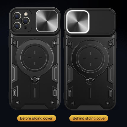 CD Texture Sliding Camshield Magnetic Holder Phone Case, For iPhone 13 Pro, For iPhone 13, For iPhone 12, For iPhone 12 Pro Max