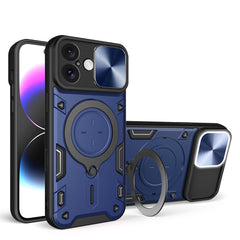 Funda para teléfono con soporte magnético deslizante con textura de CD Camshield, para iPhone 16 Pro Max, para iPhone 16 Pro, para iPhone 16 Plus, para iPhone 16, para iPhone 15 Pro Max