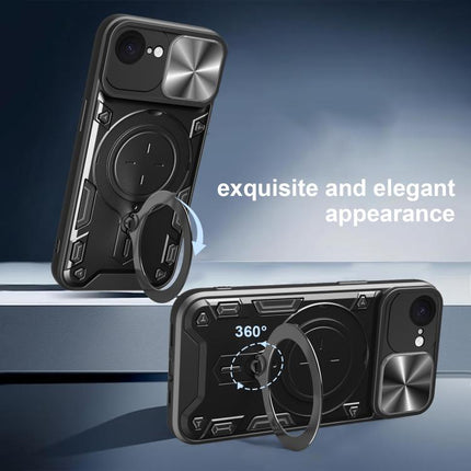 CD Texture Sliding Camshield Magnetic Holder Phone Case, For iPhone 17e / 16e, For iPhone 17 Pro Max, For iPhone 17 Pro, For iPhone 17