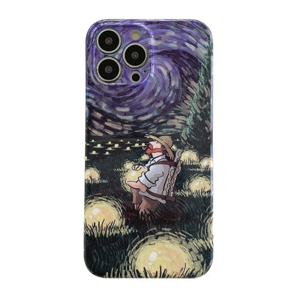 Oil Painting Pattern Glossy PC Phone Case, For iPhone 12 Pro Max, For iPhone 12 Pro, For iPhone 11 Pro Max, For iPhone 11
