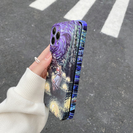 Oil Painting Pattern Glossy PC Phone Case, For iPhone 14 Pro, For iPhone 14 Pro Max, For iPhone 13 Pro Max, For iPhone 13 Pro, For iPhone 13, For iPhone 12