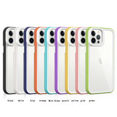 Color Frame 2 in 1 Hollow Cooling Phone Case, For iPhone 14, For iPhone 14 Pro, For iPhone 14 Pro Max