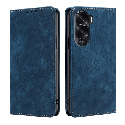 RFID Anti-theft Brush Magnetic Leather Phone Case, For Honor Magic6 Pro, For Honor Magic6, For Honor X50i 5G / 9 Lite