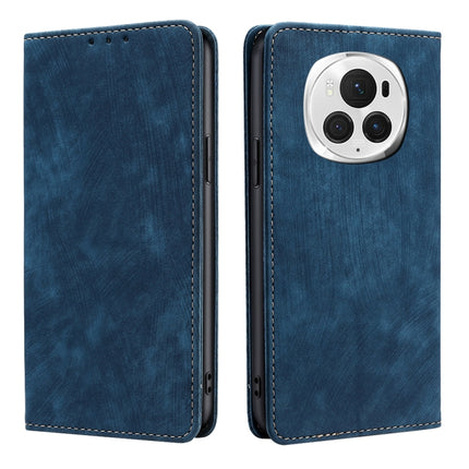 RFID Anti-theft Brush Magnetic Leather Phone Case, For Honor Magic6 Pro, For Honor Magic6, For Honor X50i 5G / 9 Lite