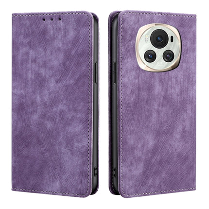 RFID Anti-theft Brush Magnetic Leather Phone Case, For Honor Magic6 Pro, For Honor Magic6, For Honor X50i 5G / 9 Lite