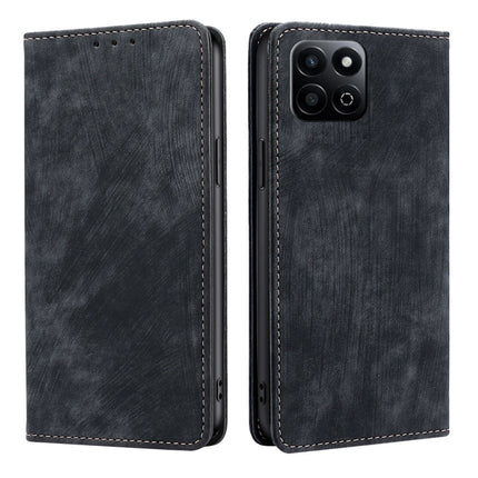 RFID Anti-theft Brush Magnetic Leather Phone Case, For Honor Play 60 Plus, For Honor 200 5G, For Honor 200 Pro 5G, For Honor 200 Lite 5G Global
