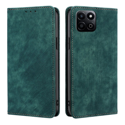RFID Anti-theft Brush Magnetic Leather Phone Case, For Honor Play 60 Plus, For Honor 200 5G, For Honor 200 Pro 5G, For Honor 200 Lite 5G Global