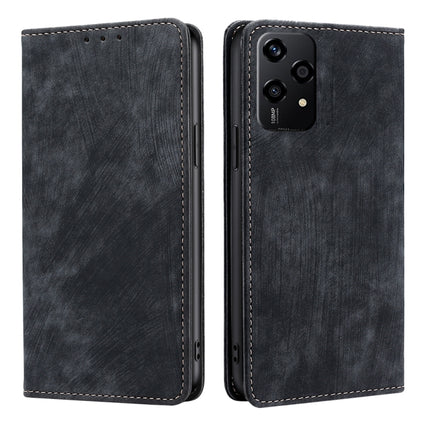 RFID Anti-theft Brush Magnetic Leather Phone Case, For Honor Play 60 Plus, For Honor 200 5G, For Honor 200 Pro 5G, For Honor 200 Lite 5G Global