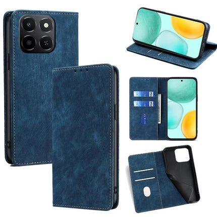 RFID Anti-theft Brush Magnetic Leather Phone Case, For Honor Magic8, For Honor 400 Smart 5G, For Honor X70 5G, For Honor X6c 4G