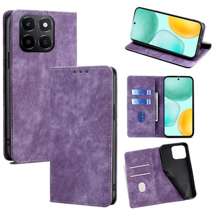 RFID Anti-theft Brush Magnetic Leather Phone Case, For Honor 400 Smart 5G, For Honor X70 5G, For Honor X6c 4G, For Honor X60 GT 5G