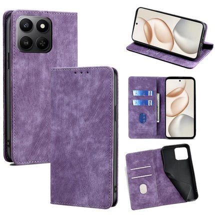 RFID Anti-theft Brush Magnetic Leather Phone Case, For Honor Magic8, For Honor 400 Smart 5G, For Honor X70 5G, For Honor X6c 4G