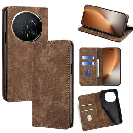RFID Anti-theft Brush Magnetic Leather Phone Case, For Honor Win 5G, For Honor X8d 4G, For Honor X5c 4G, For Honor Magic8 Pro