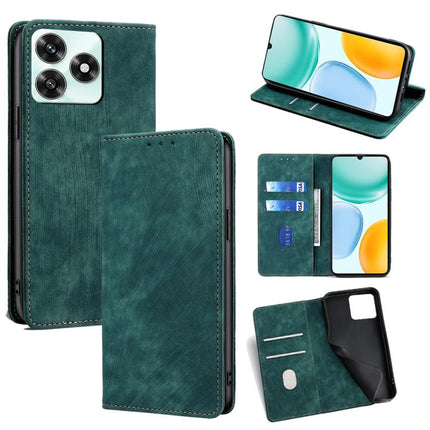 RFID Anti-theft Brush Magnetic Leather Phone Case, For Honor Win 5G, For Honor X8d 4G, For Honor X5c 4G, For Honor Magic8 Pro