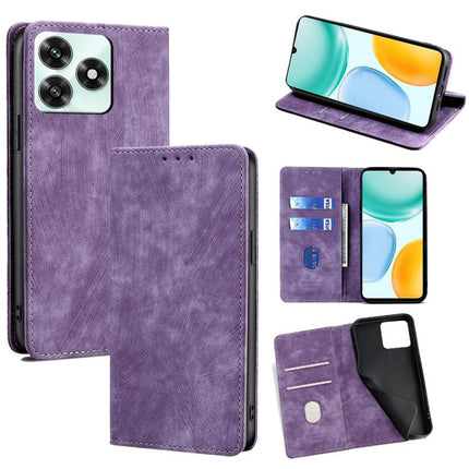 RFID Anti-theft Brush Magnetic Leather Phone Case, For Honor Win 5G, For Honor X8d 4G, For Honor X5c 4G, For Honor Magic8 Pro