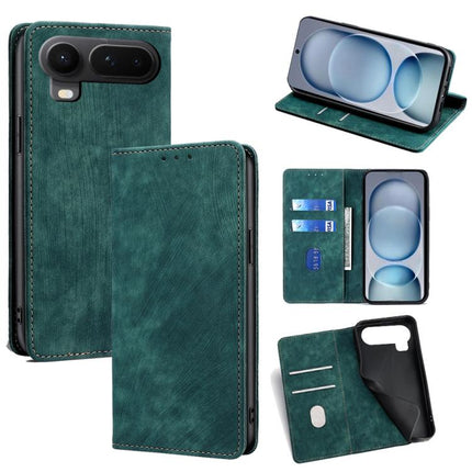 RFID Anti-theft Brush Magnetic Leather Phone Case, For Honor 600 Lite Global, For Honor X6d 5G, For Honor Magic8 Pro Air 5G, For Honor Power2