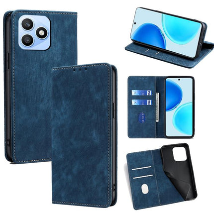 RFID Anti-theft Brush Magnetic Leather Phone Case, For Honor Win 5G, For Honor X8d 4G, For Honor X5c 4G, For Honor Magic8 Pro