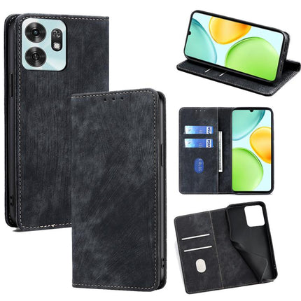 RFID Anti-theft Brush Magnetic Leather Phone Case, For Honor 600 Lite Global, For Honor X6d 5G, For Honor Magic8 Pro Air 5G, For Honor Power2