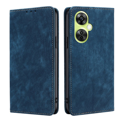 RFID Anti-theft Brush Magnetic Leather Phone Case, For OnePlus Nord CE 3 Lite 5G