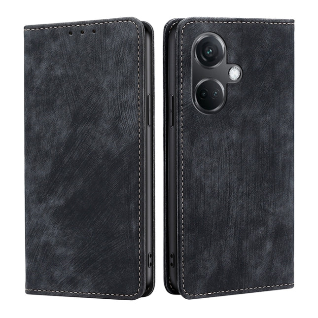 RFID Anti-theft Brush Magnetic Leather Phone Case, For OnePlus Nord CE3 5G, For OnePlus Nord CE 3 Lite 5G