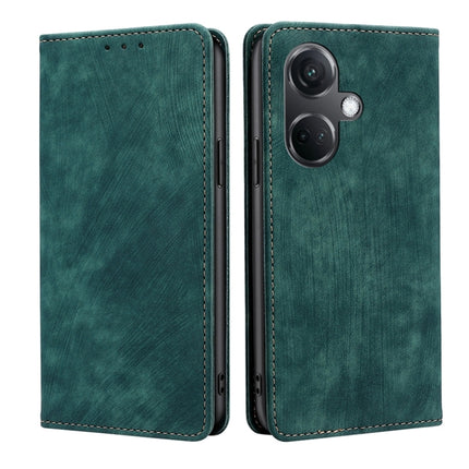 RFID Anti-theft Brush Magnetic Leather Phone Case, For OnePlus Nord CE3 5G, For OnePlus Nord CE 3 Lite 5G