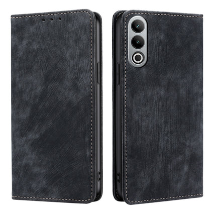 RFID Anti-theft Brush Magnetic Leather Phone Case, For OnePlus Ace 3V 5G, For OnePlus Nord CE4, For OnePlus Ace 2 Pro, For OnePlus Nord CE3 5G