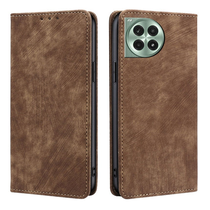 RFID Anti-theft Brush Magnetic Leather Phone Case, For OnePlus Ace 5 Ultra / Nord 5, For OnePlus Ace 5 Racing / Nord CE5, For OnePlus Ace 5 / 5 Pro, For OnePlus Ace 3 Pro 5G