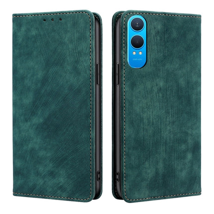 RFID Anti-theft Brush Magnetic Leather Phone Case, For OnePlus Nord CE 4 Lite 5G, For OnePlus Ace 3V 5G, For OnePlus Nord CE4, For OnePlus Ace 2 Pro