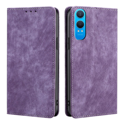 RFID Anti-theft Brush Magnetic Leather Phone Case, For OnePlus Nord CE 4 Lite 5G, For OnePlus Ace 3V 5G, For OnePlus Nord CE4, For OnePlus Ace 2 Pro