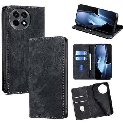 RFID Anti-theft Brush Magnetic Leather Phone Case, For OnePlus Ace 5 Ultra / Nord 5, For OnePlus Ace 5 Racing / Nord CE5, For OnePlus Ace 5 / 5 Pro, For OnePlus Ace 3 Pro 5G