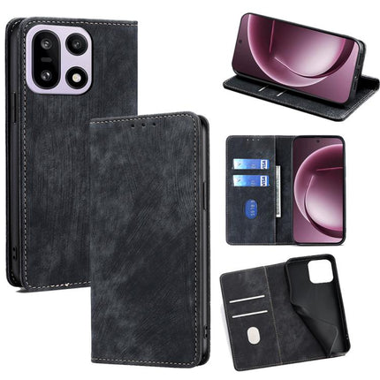 RFID Anti-theft Brush Magnetic Leather Phone Case, For OnePlus Turbo 6 / 6V, For OnePlus Ace 6, For OnePlus 15 5G, For OnePlus Ace 5 Ultra / Nord 5