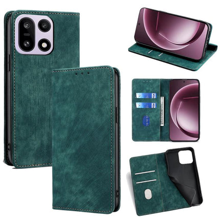 RFID Anti-theft Brush Magnetic Leather Phone Case, For OnePlus Turbo 6 / 6V, For OnePlus Ace 6, For OnePlus 15 5G, For OnePlus Ace 5 Ultra / Nord 5