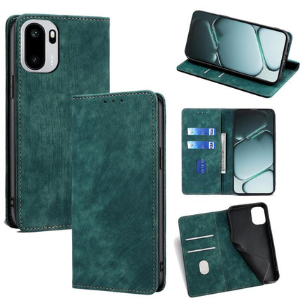 RFID Anti-theft Brush Magnetic Leather Phone Case, For OnePlus Turbo 6 / 6V, For OnePlus Ace 6, For OnePlus 15 5G, For OnePlus Ace 5 Ultra / Nord 5