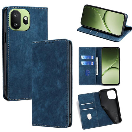 RFID Anti-theft Brush Magnetic Leather Phone Case, For OnePlus 15T 5G, For OnePlus Turbo 6 / 6V, For OnePlus Ace 6, For OnePlus 15 5G