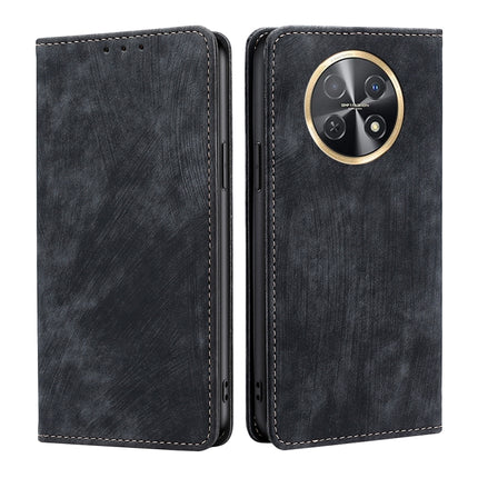 RFID Anti-theft Brush Magnetic Leather Phone Case, For Huawei Mate 60, For Huawei Enjoy 60 Pro / nova 11i, For Huawei Enjoy 60X, For Huawei nova 11 Pro 4G / 11 Ultra 4G