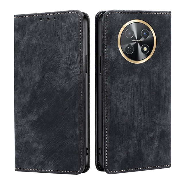 RFID Anti-theft Brush Magnetic Leather Phone Case, For Huawei Enjoy 60X, For Huawei nova 11 Pro 4G / 11 Ultra 4G, For Huawei nova 11 4G