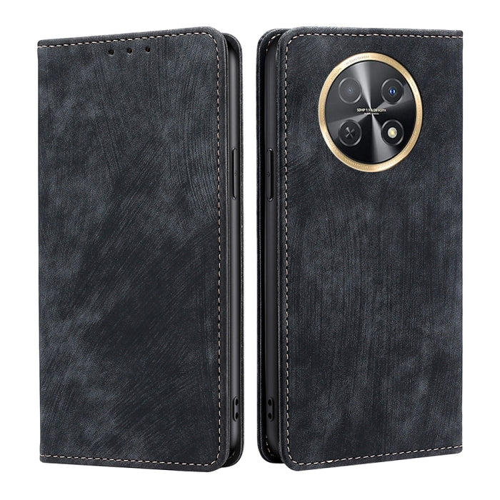 RFID Anti-theft Brush Magnetic Leather Phone Case, For Huawei Enjoy 60X, For Huawei nova 11 Pro 4G / 11 Ultra 4G, For Huawei nova 11 4G