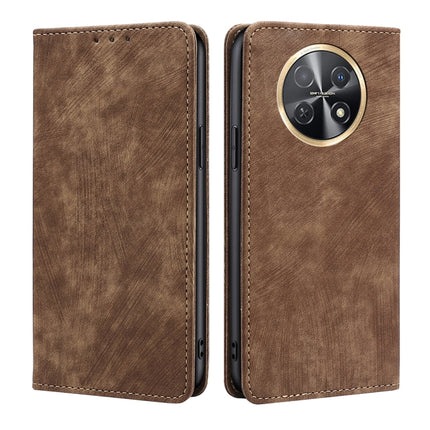 RFID Anti-theft Brush Magnetic Leather Phone Case, For Huawei Enjoy 60X, For Huawei nova 11 Pro 4G / 11 Ultra 4G, For Huawei nova 11 4G