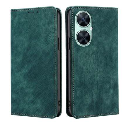 RFID Anti-theft Brush Magnetic Leather Phone Case, For Huawei Mate 60, For Huawei Enjoy 60 Pro / nova 11i, For Huawei Enjoy 60X, For Huawei nova 11 Pro 4G / 11 Ultra 4G