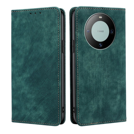 RFID Anti-theft Brush Magnetic Leather Phone Case, For Huawei Mate 60, For Huawei Enjoy 60 Pro / nova 11i, For Huawei Enjoy 60X, For Huawei nova 11 Pro 4G / 11 Ultra 4G