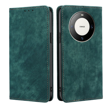 RFID Anti-theft Brush Magnetic Leather Phone Case, For Huawei nova 12 5G, For Huawei Mate 60 Pro / Pro+, For Huawei Mate 60, For Huawei Enjoy 60 Pro / nova 11i