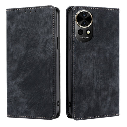 RFID Anti-theft Brush Magnetic Leather Phone Case, For Huawei nova 12 5G, For Huawei Mate 60 Pro / Pro+, For Huawei Mate 60, For Huawei Enjoy 60 Pro / nova 11i